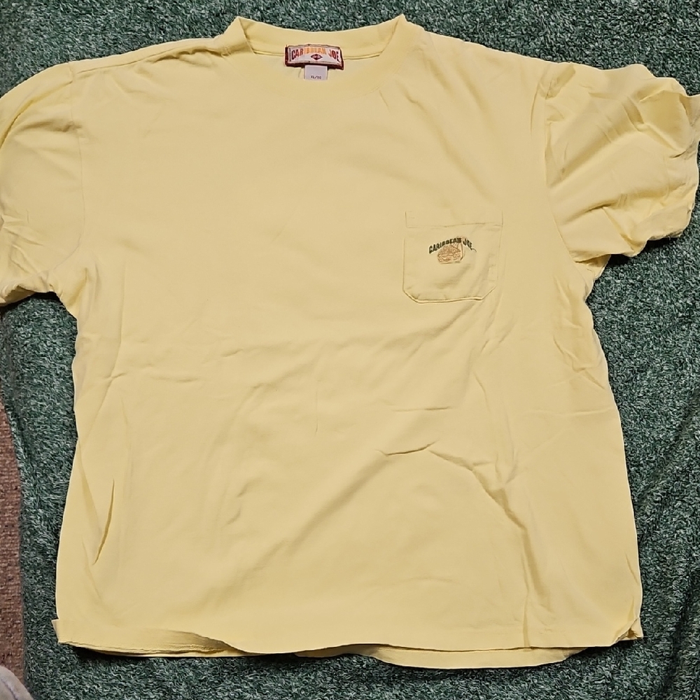 Caribbean Joe Light Yellow Short Sleeve Tee